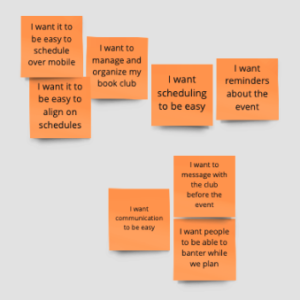 image of orange sticky notes